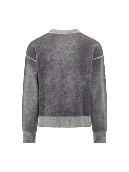 Sweter Amish wełniany szary