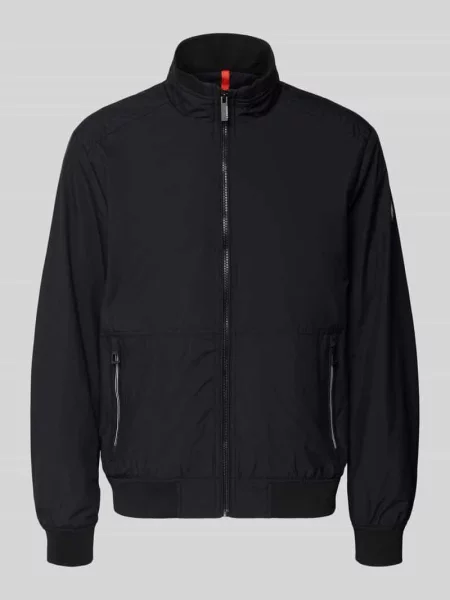 Kurtka o kroju regular fit ze stójką Lerros czarna