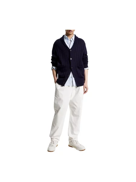Kardigan Tommy Hilfiger klasyczny niebieski