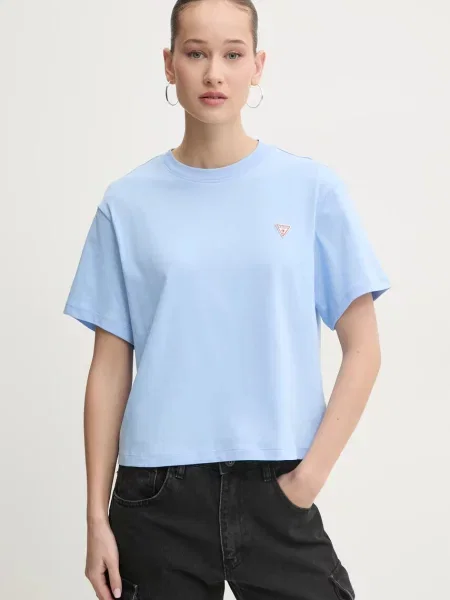 Тениска Guess Jeans синьо