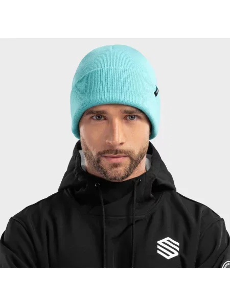 Czapka zimowa beanie męska Snowflake niebieska