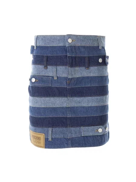 Mała mały spódnica mini Moschino niebieska