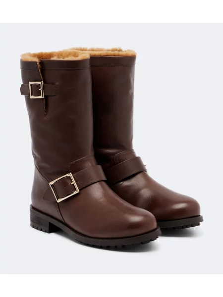 Cizme Jimmy Choo din piele maro