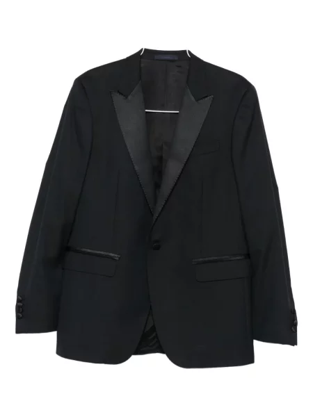 Costum Lanvin din satin de costum albastru