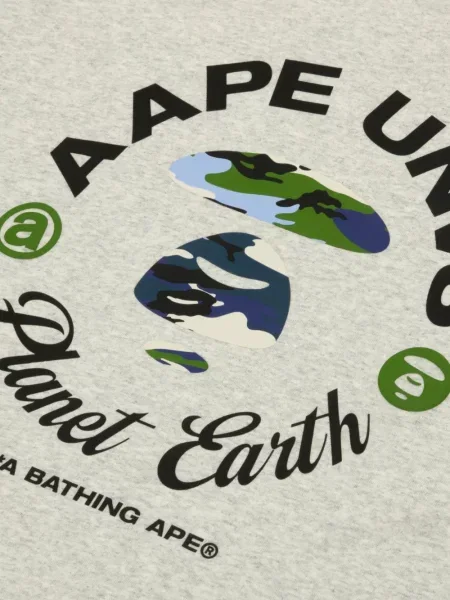 Tričko Aape By *a Bathing Ape® s autogramem šedé