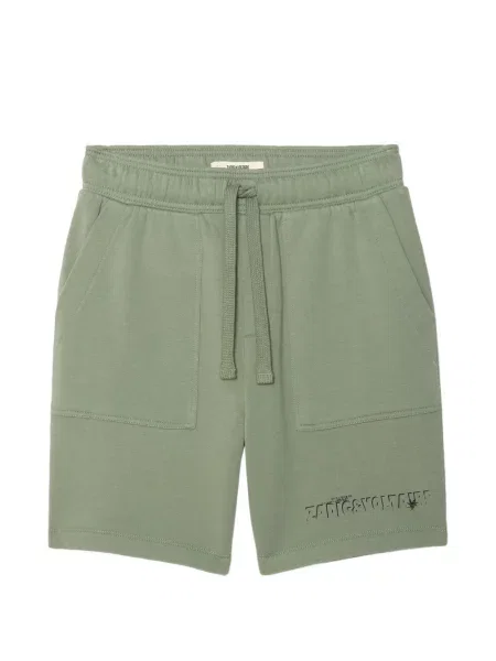 Pantaloni scurți Zadig&voltaire cu imagine cu cordon verde