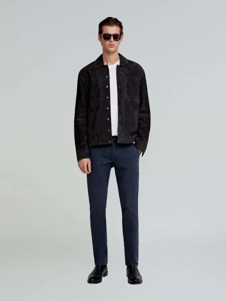 Scalpers Pantaloni eleganți bleumarin