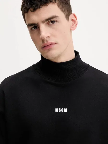 Свитер Msgm с принтом черный