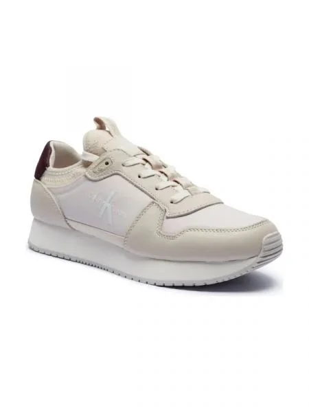 Calvin Klein Jeans De piele sneakers RETRO RUNNER bej