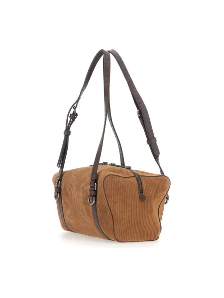 Gianni Chiarini torebka shopper zamszowa TERRY brązowa
