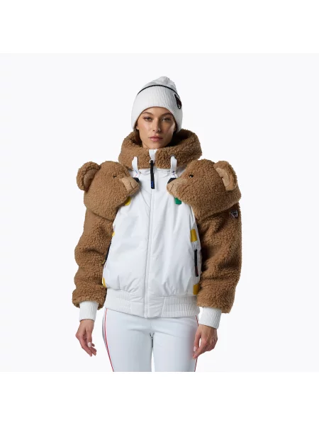 Geacă de schi pentru femei Rossignol JCC Teddy Hoodie white alb