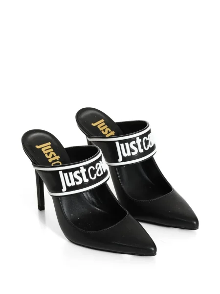 Papuci tip mules Just Cavalli negru