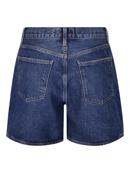 Pantaloni scurți Agolde cu talie înaltă albastru