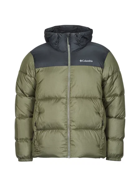 Bunda Columbia Puffect II Hooded stone green/ black černá