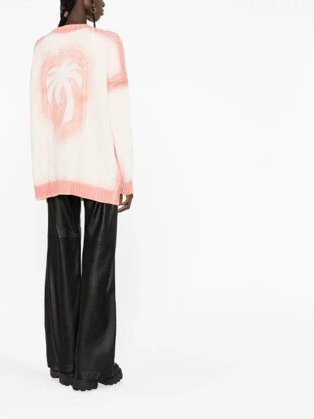 Cardigan Palm Angels cu imagine alb