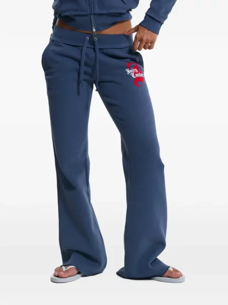 Pantaloni Juicy Couture cu imagine evazate alergare albastru