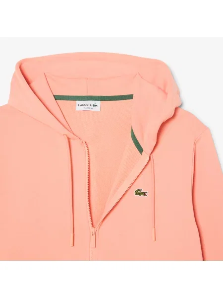 Lacoste Rozpinana Bluza Polarowa O Klasycznym Kroju różowy