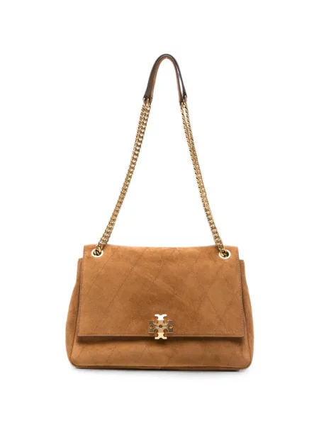 Matlasat geantă Tory Burch din piele de căprioară