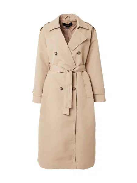 VERO MODA Palton de primăvară-toamnă CHLOE închis bej