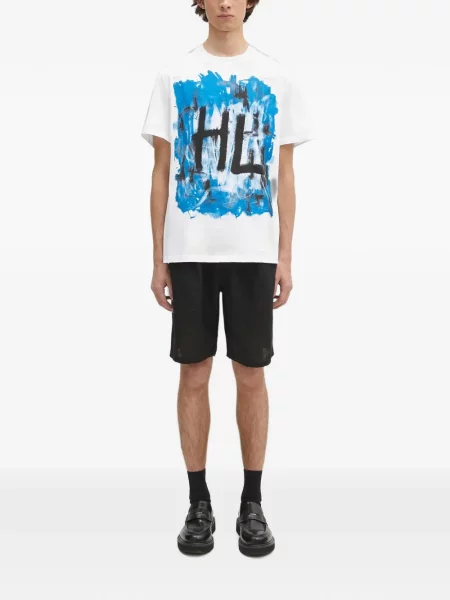 Tricou Helmut Lang cu imagine alb