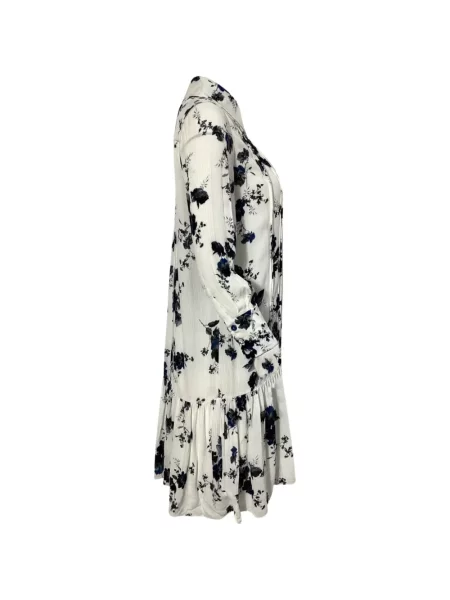 Rochie mini Erdem cu model floral cu imagine de costum alb