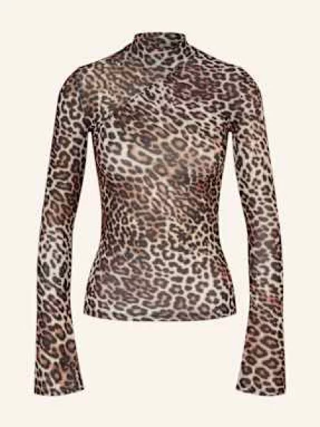 Hugo Koszulka Z Długim Rękawem Dardonnay Z Siateczki beige czarny