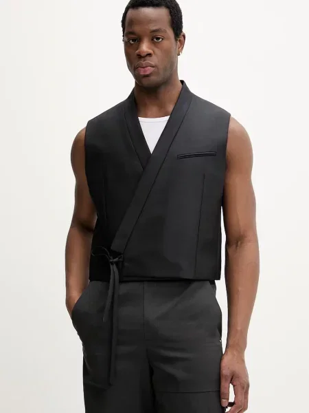 Kenzo Vestă pentru bărbați din lână negru