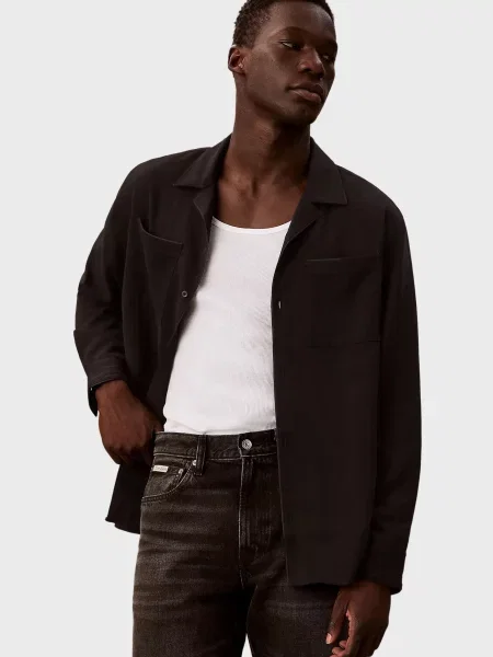 Прямые джинсы Calvin Klein Jeans черные