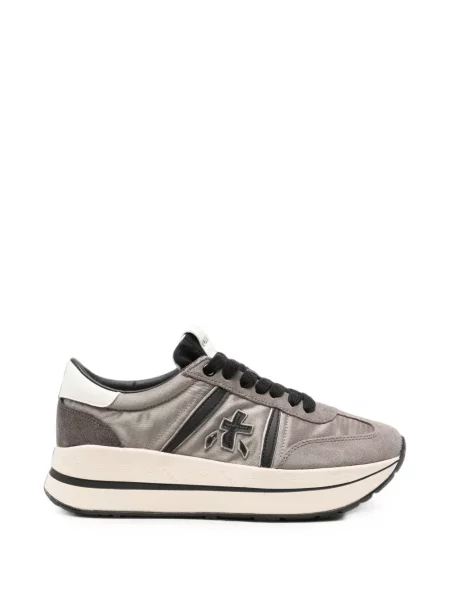Sneakerși Premiata cu platformă gri