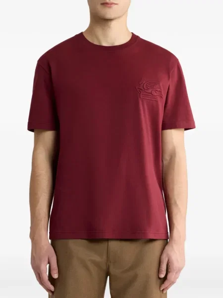 Tricou Etro din jerseu cu autograf roșu