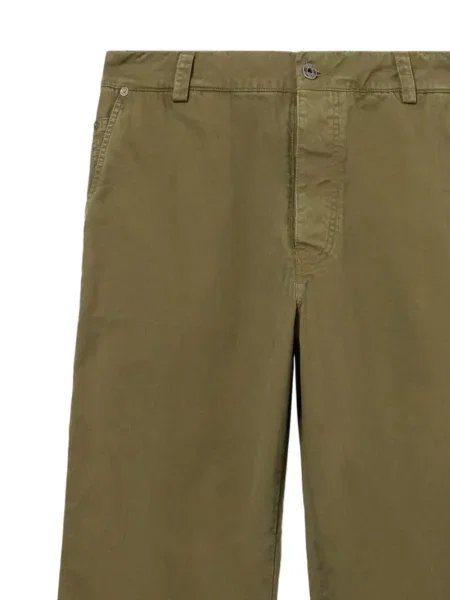 Pantaloni Off-white cu autograf alb