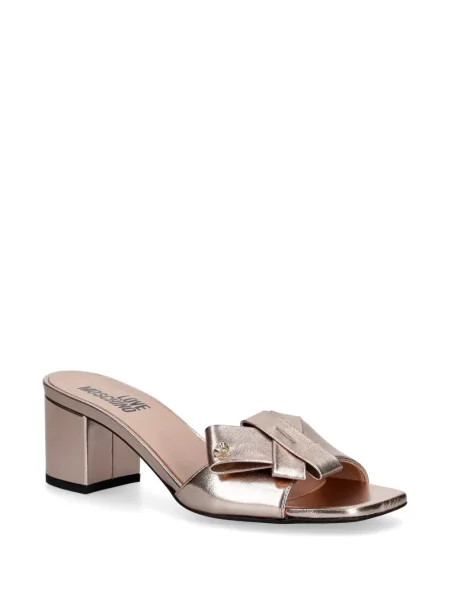 Sandale Love Moschino cu funde roz