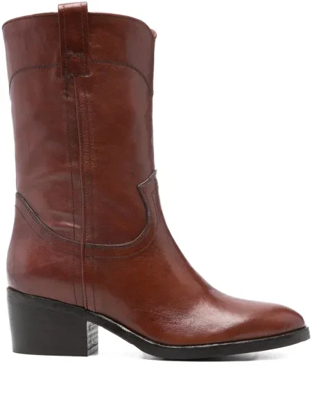 Botine Curiositè din piele maro