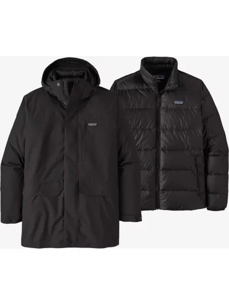 Kurtka z kapturem Patagonia Tres Parka 3 w 1 XS czarna