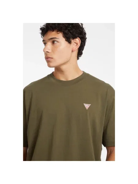 Koszulka Guess Jeans z logo zielona