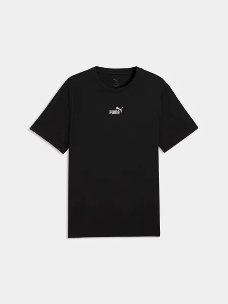 Футболка PUMA Ess Logo Tee комбінований верх чорний