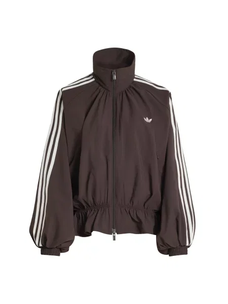 ADIDAS ORIGINALS Přechodná bunda čokoládová bílá