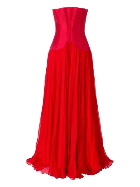 Rochie maxi Araftu de costum roșu