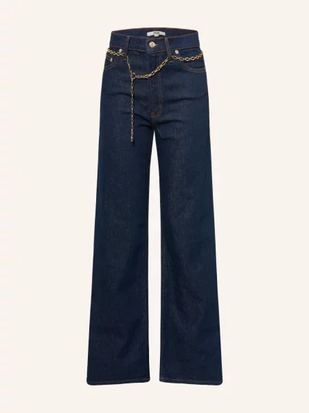 Maje Jeansy Wide Leg blau granatowe