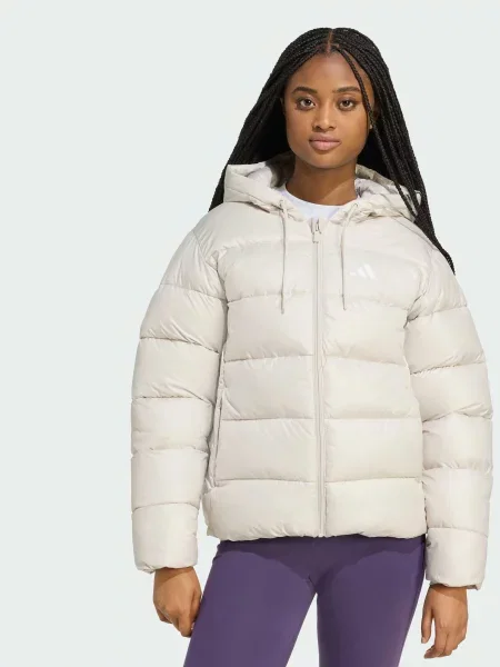 Пуховик adidas бежевий