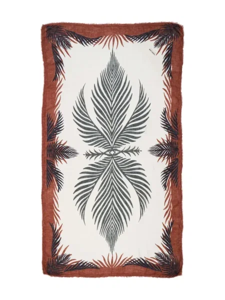 Fular Osklen cu imagine alb