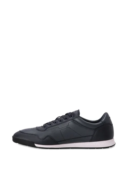 Sneakerși Boss din piele albastru