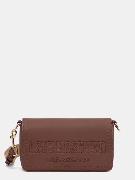 Love Moschino geantă pentru femei cu imitație de piele maro