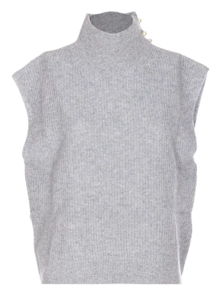 Vestă Liu Jo cu perle gri