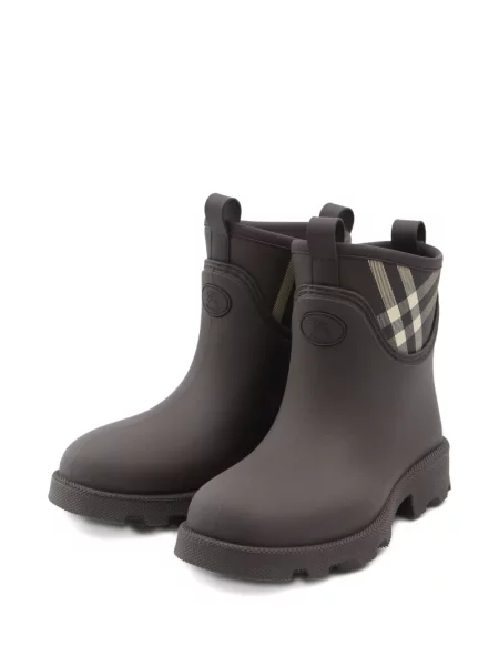 Cizme scurte Burberry în carouri maro