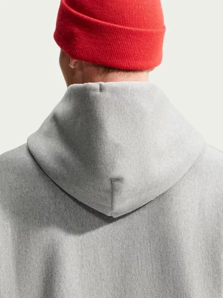 Nike Sportswear kapucnis melegítőfelső férfi pamuttal Solo Swoosh szürke