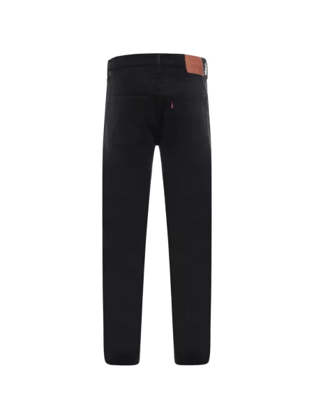 Blugi drepți Levi's® zdrențuiți negru