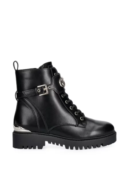 Botine Guess cu șireturi din dantelă negru
