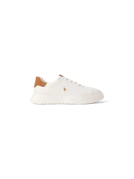 Sneakersy Polo Ralph Lauren skórzane białe