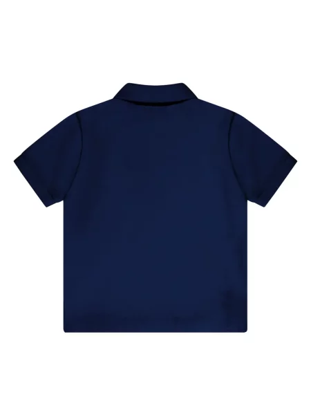 Koszulka polo dziecięca Moncler Enfant niebieska